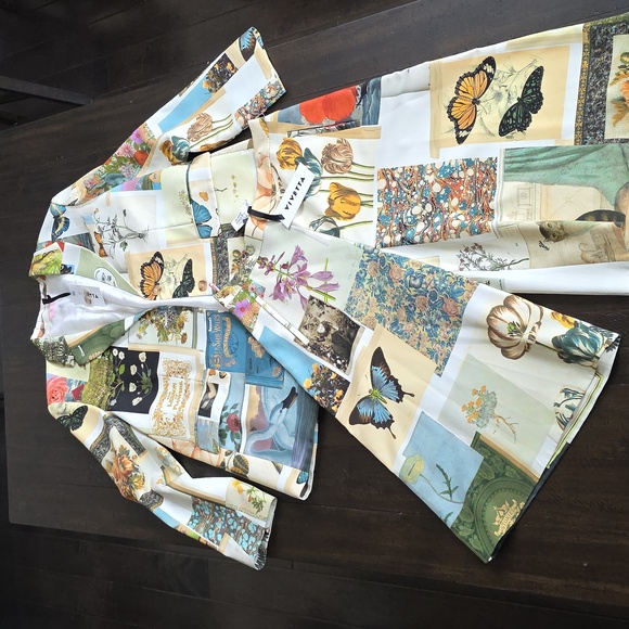 Vivetta Pants - NWT Vivetta Graphic-Print Suit 2pc. Blazer Shorts